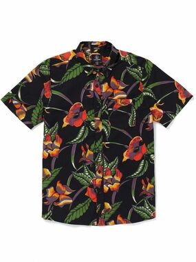 Volcom Classic Fit Tropical Short Sleeve Button Down